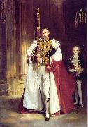John Singer Sargent carrying the Sword of State at the coronation of Edward VII of the United Kingdom USA oil painting artist